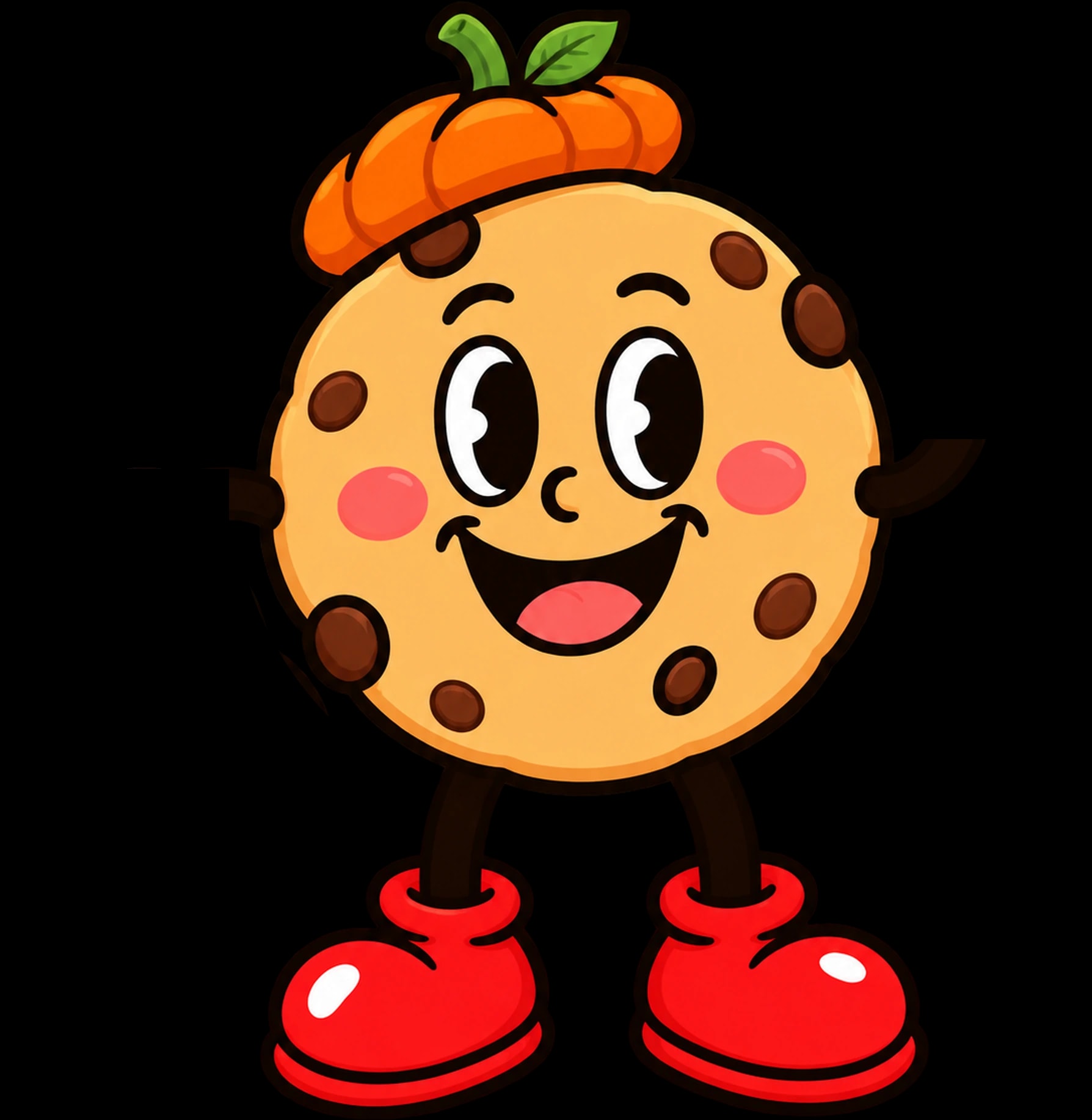 Celestín disfrazado de calabaza, con su balde de dulces